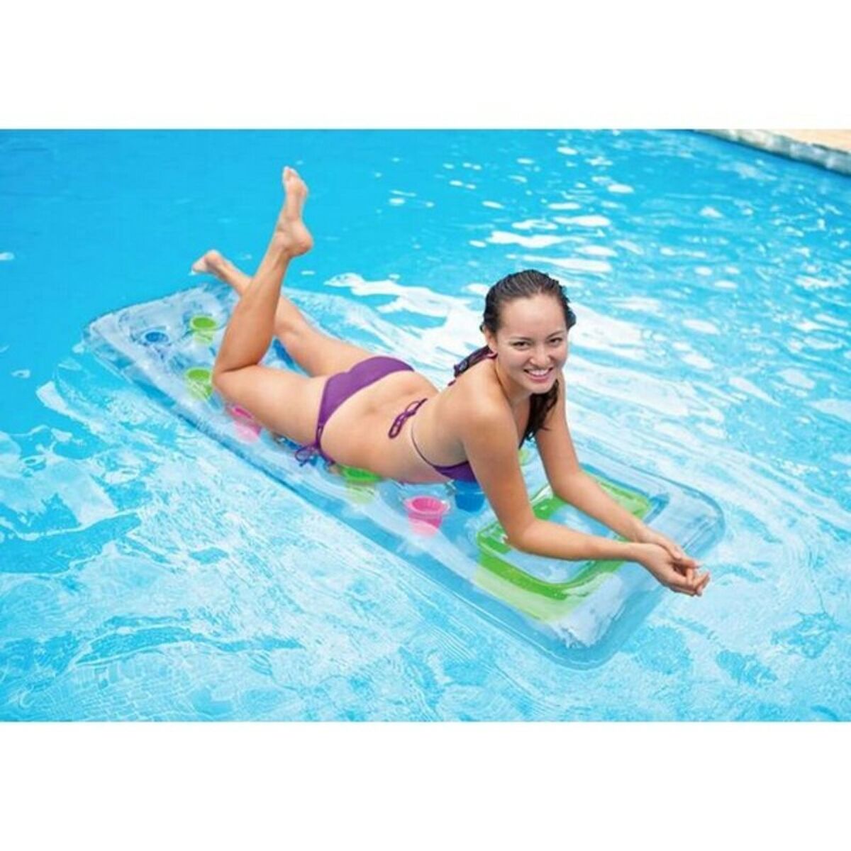Надувной матрас Intex           18 суд Прозрачный 188 x 17 x 71 cm-3