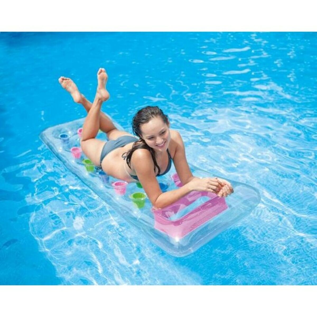 Надувной матрас Intex           18 суд Прозрачный 188 x 17 x 71 cm-4