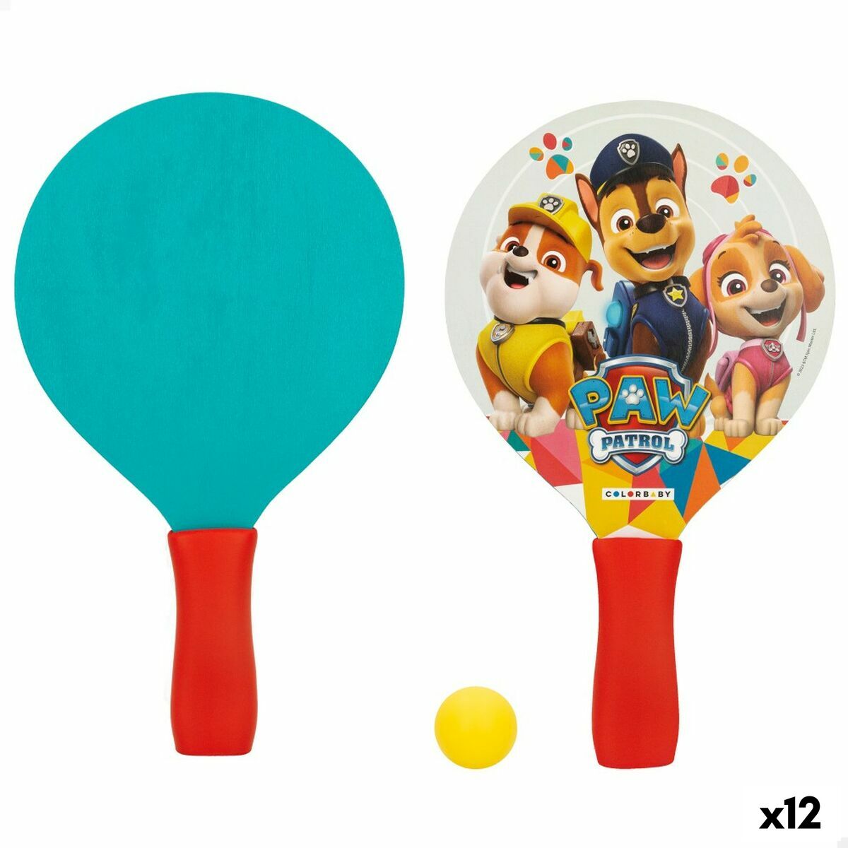 Жағажай күректері The Paw Patrol Ағаш 18,5 x 31,5 x 0,5 cm (12 дана)