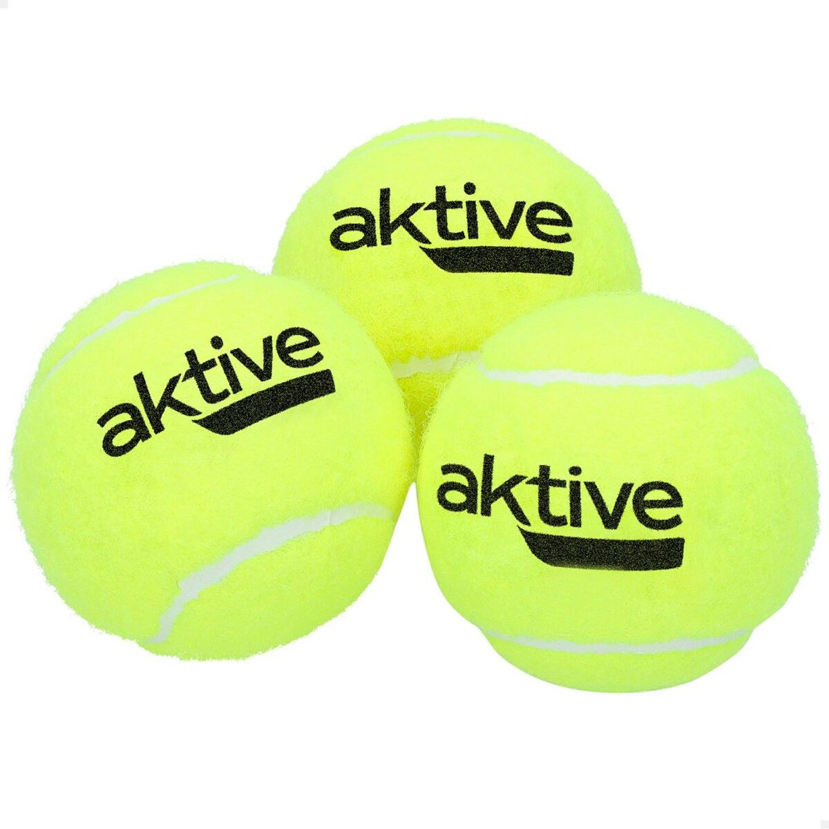 Теннисные мячи Aktive 3 Предметы Жёлтый 12 штук-2