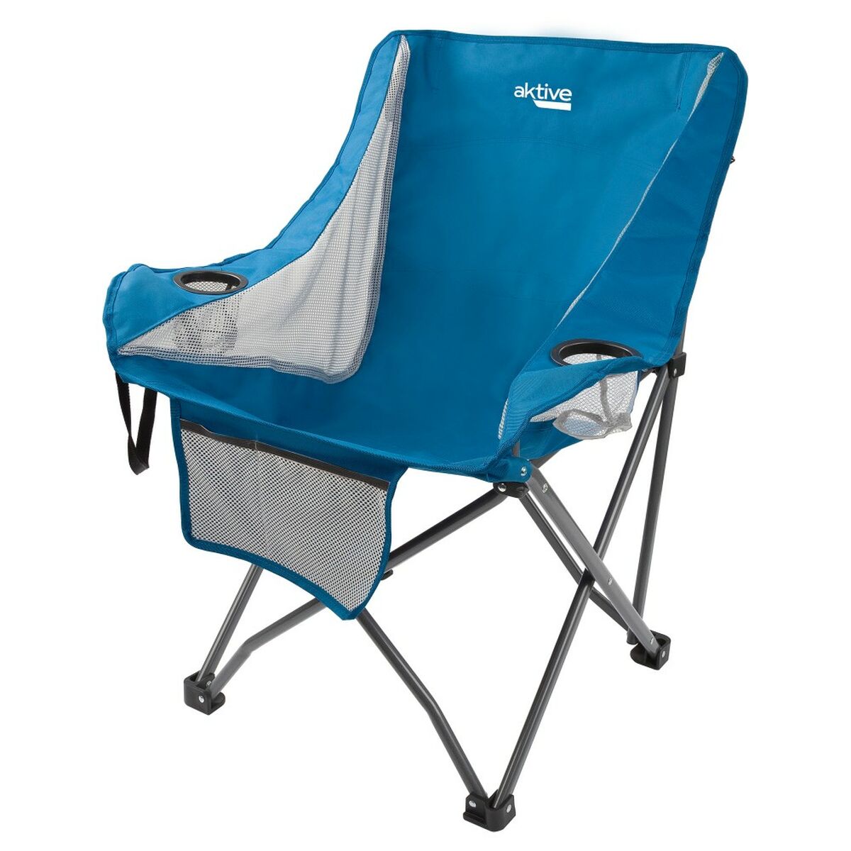 Складной стул для кемпинга Aktive Синий 48 x 86 x 50 cm (2 штук)-2