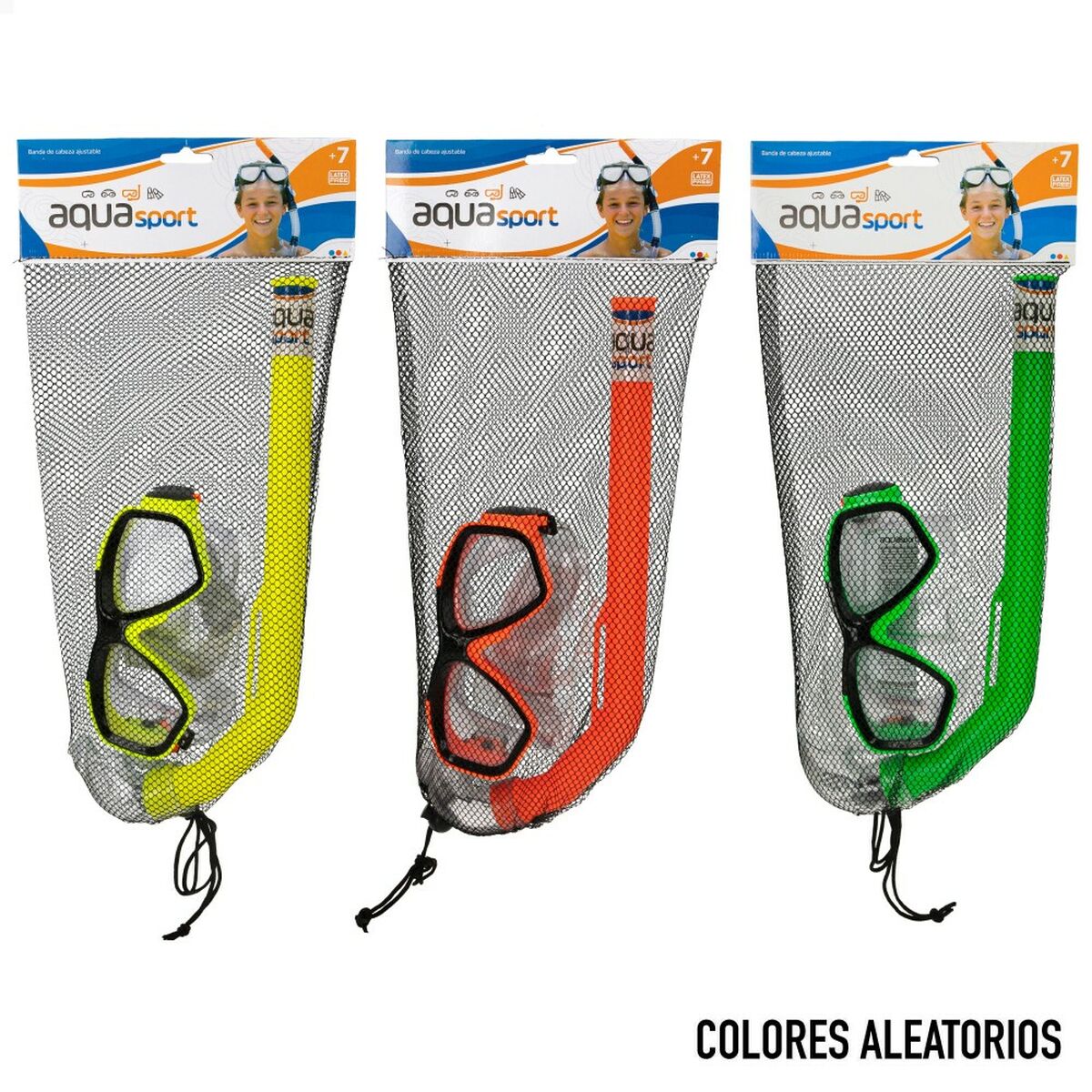 Очки для ныряния с трубкой Colorbaby Aqua Sport Детский (12 штук)-6