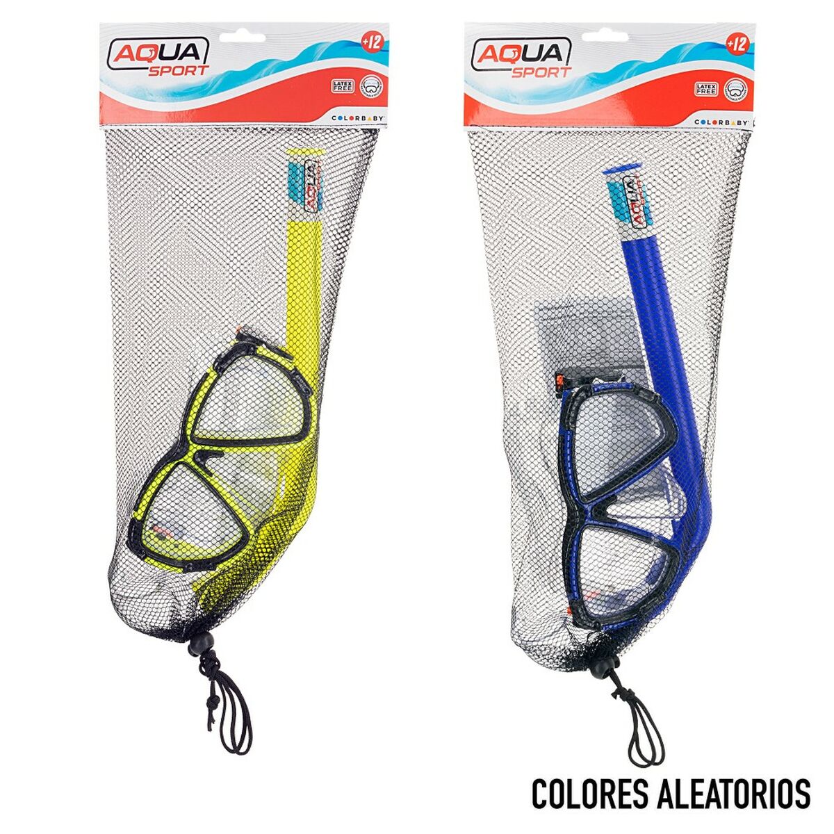 Очки для ныряния с трубкой Colorbaby Aqua Sport взрослых (6 штук)-5
