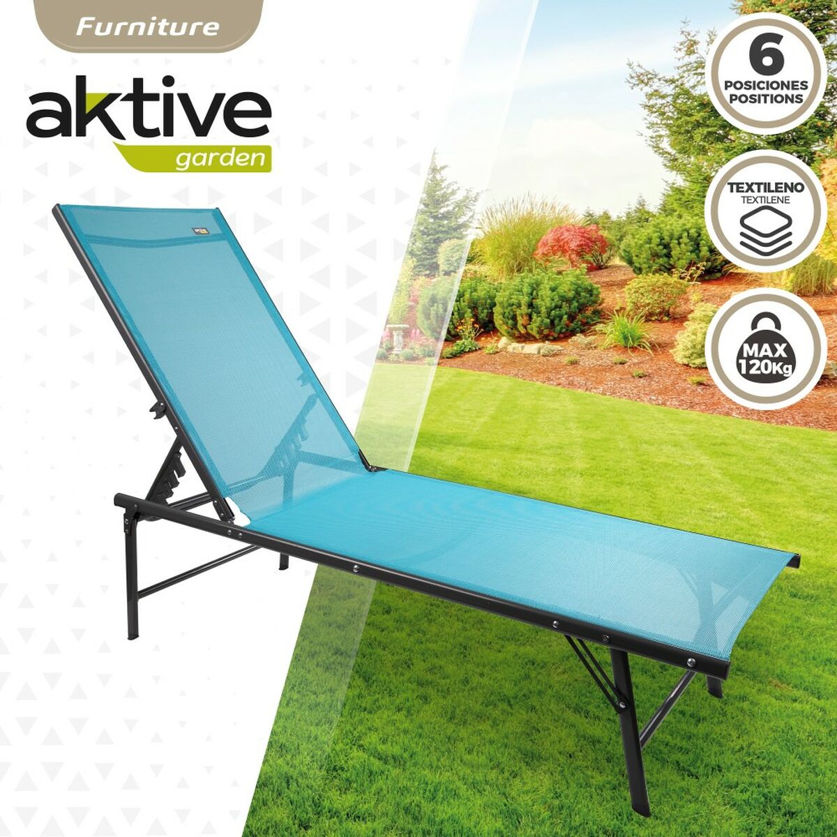 Гамак Aktive Синий 180 x 35 x 49 cm (2 штук)-3
