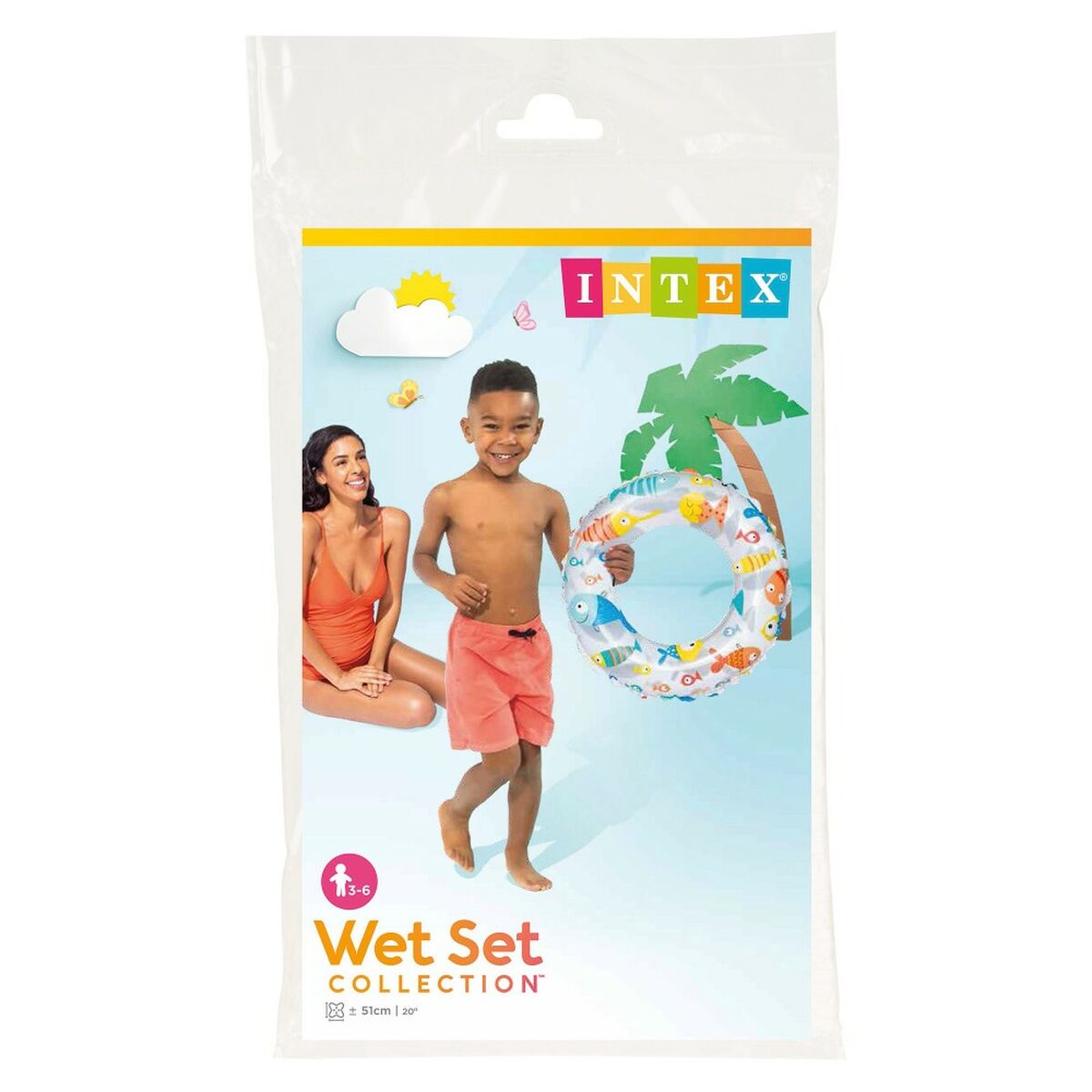 Надувной круг Пончик Intex Ø 51 cm (36 штук)-6