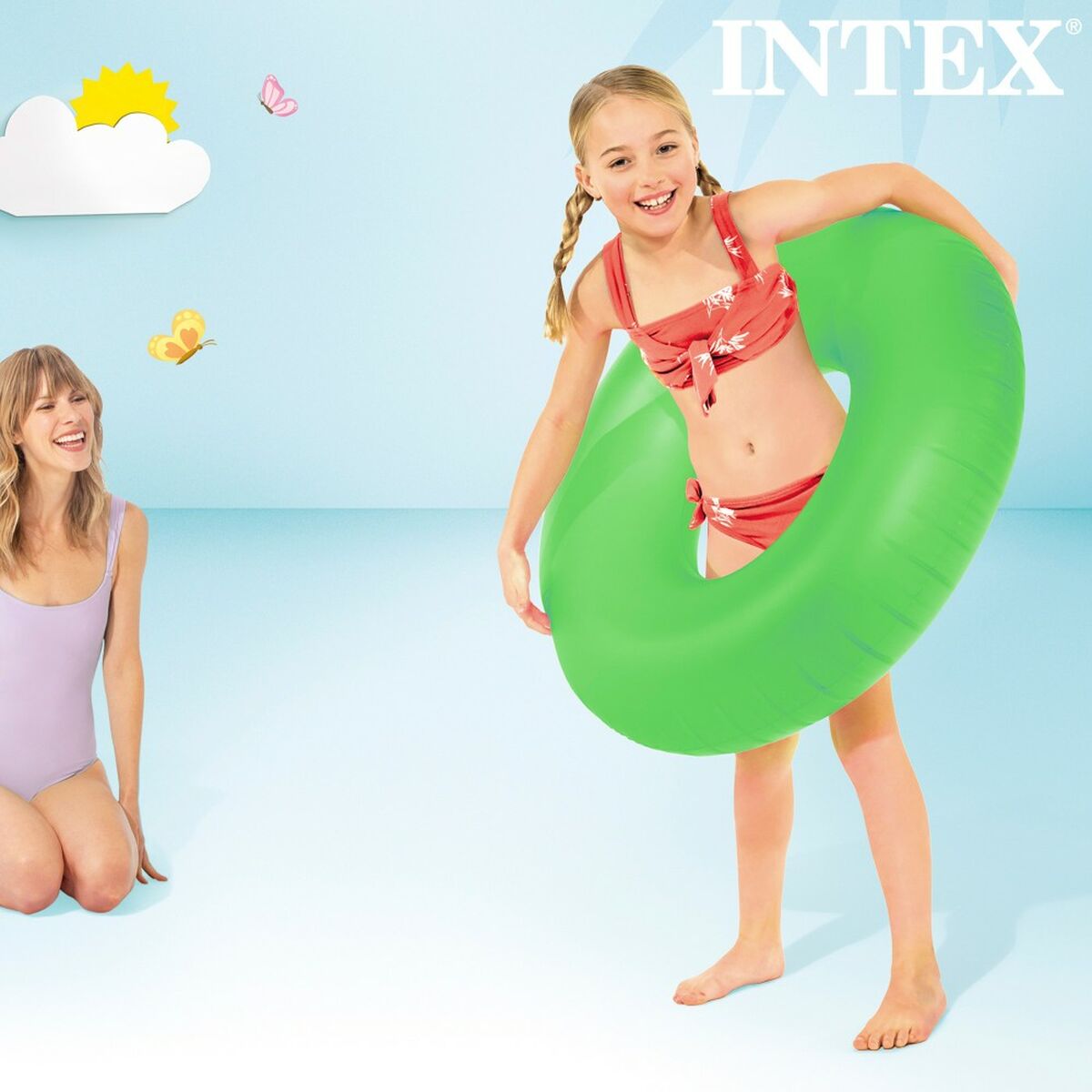 Надувной круг Пончик Intex Neon 91 x 91 cm (24 штук)-3