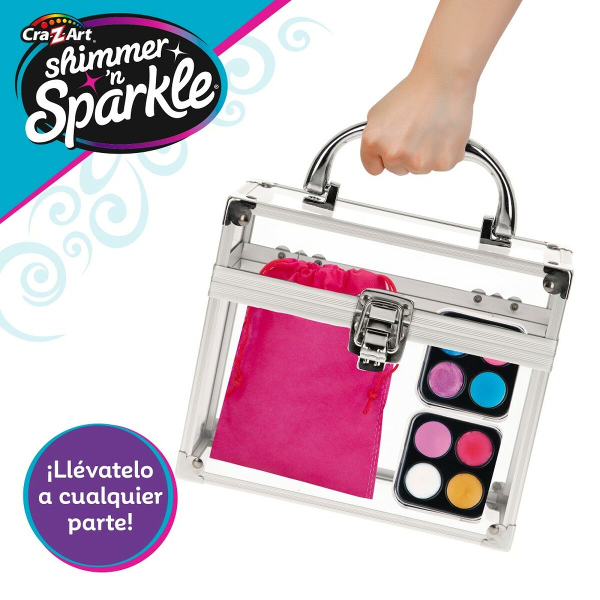 Детский набор для макияжа Cra-Z-Art Shimmer 'n Sparkle Glam & Go 19 x 16 x 8 cm 4 штук-5
