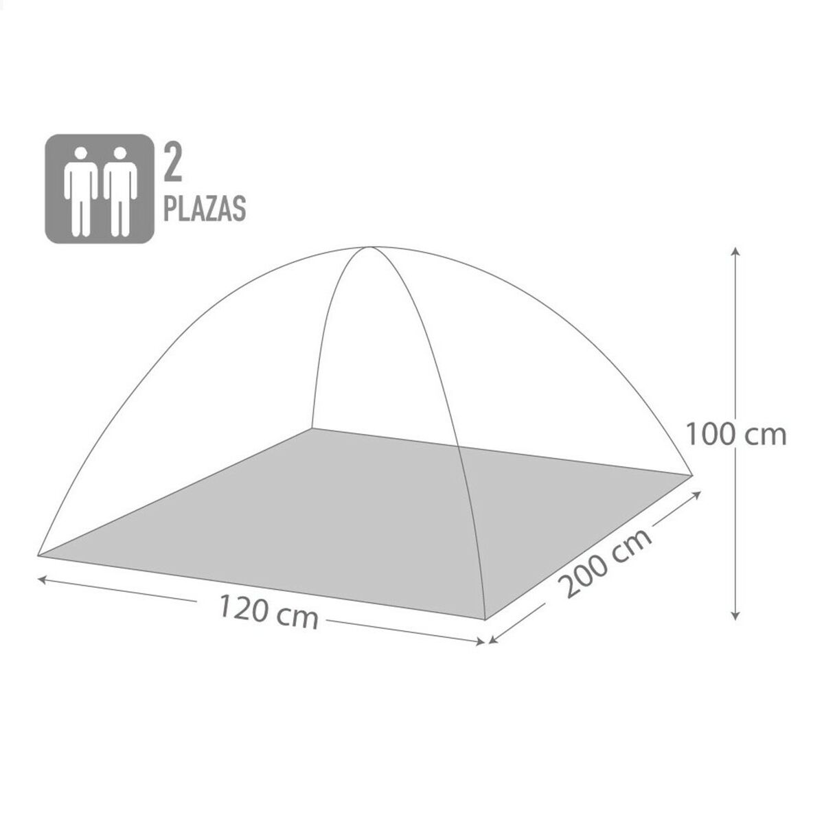 Загородный магазин Aktive 2 люди 120 x 100 x 200 cm (6 штук)-4