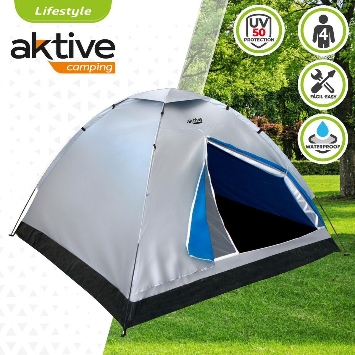Загородный магазин Aktive 4 люди 205 x 130 x 205 cm (2 штук)-3
