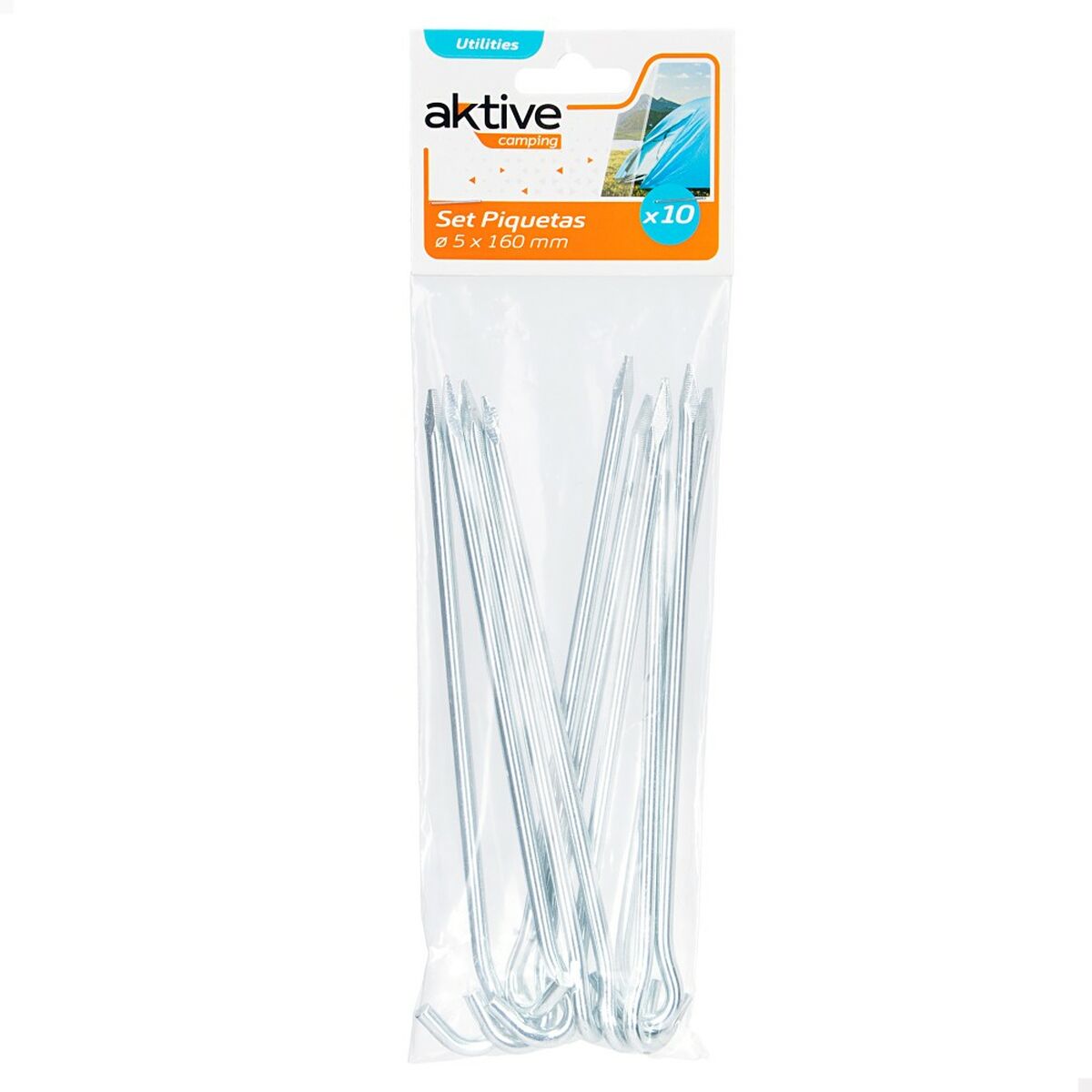 Палки для кемпинга Aktive (24 штук) 10 Предметы 160 mm Ø 5 mm-5