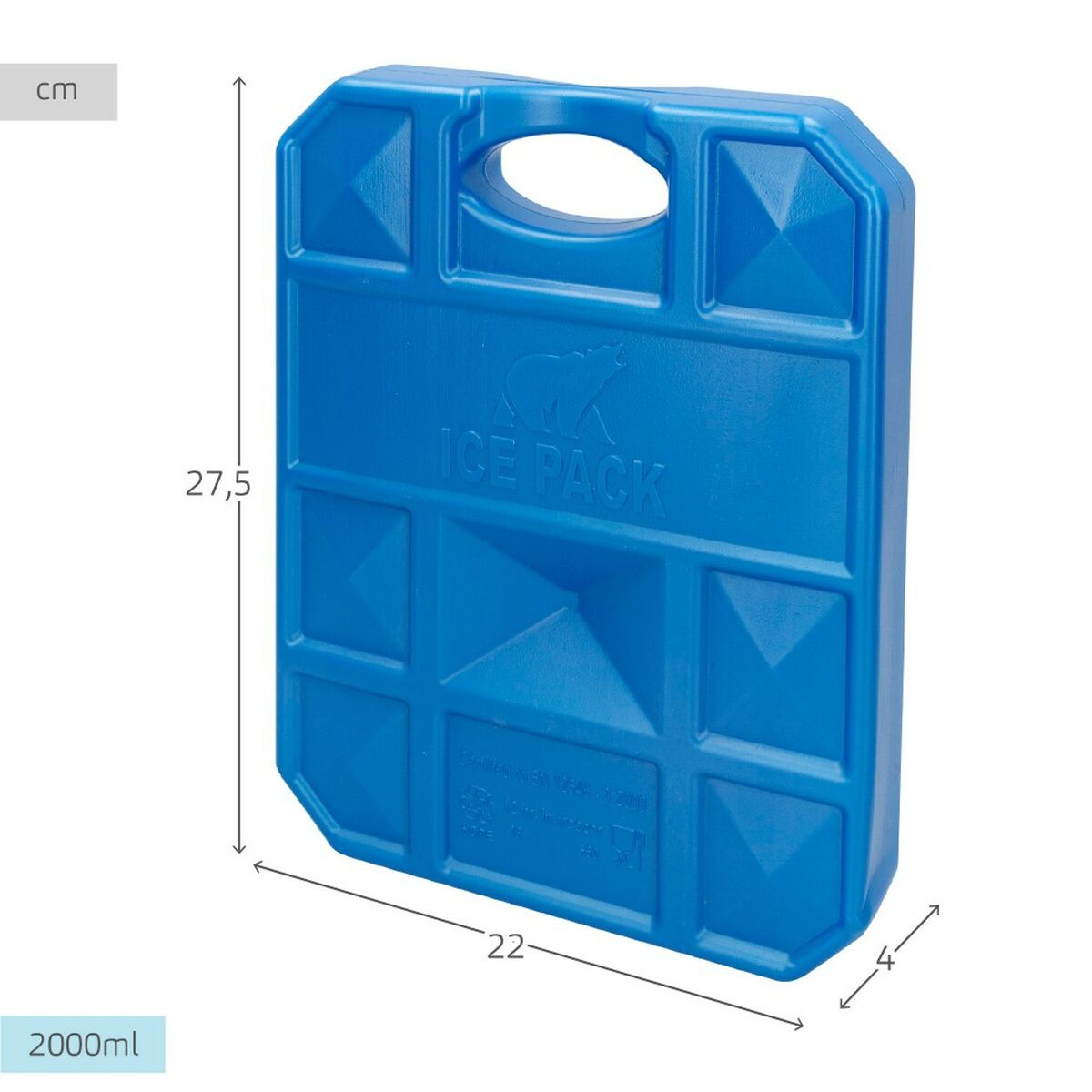 Аккумулятор холода Aktive Синий 2 Kg 22 x 27,5 x 4 cm (6 штук)-5