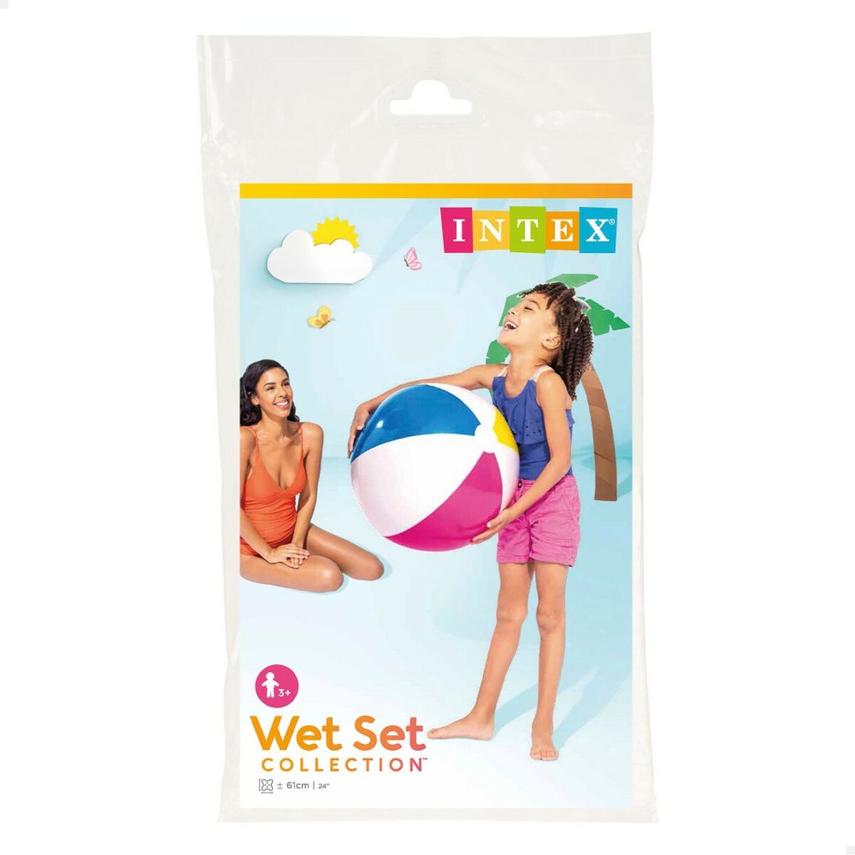Пляжный мяч Intex Ø 61 cm PVC (36 штук)-3