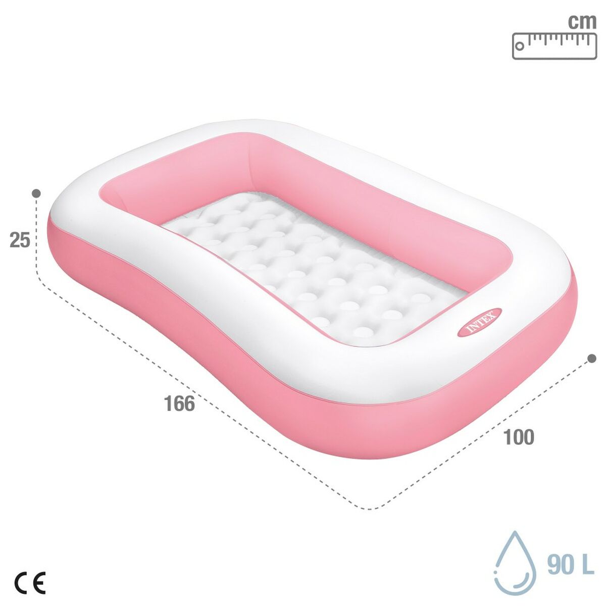 Детские надувное кресло Intex Остров 90 L 167 x 26 x 101 cm Белый Розовый (6 штук)-4