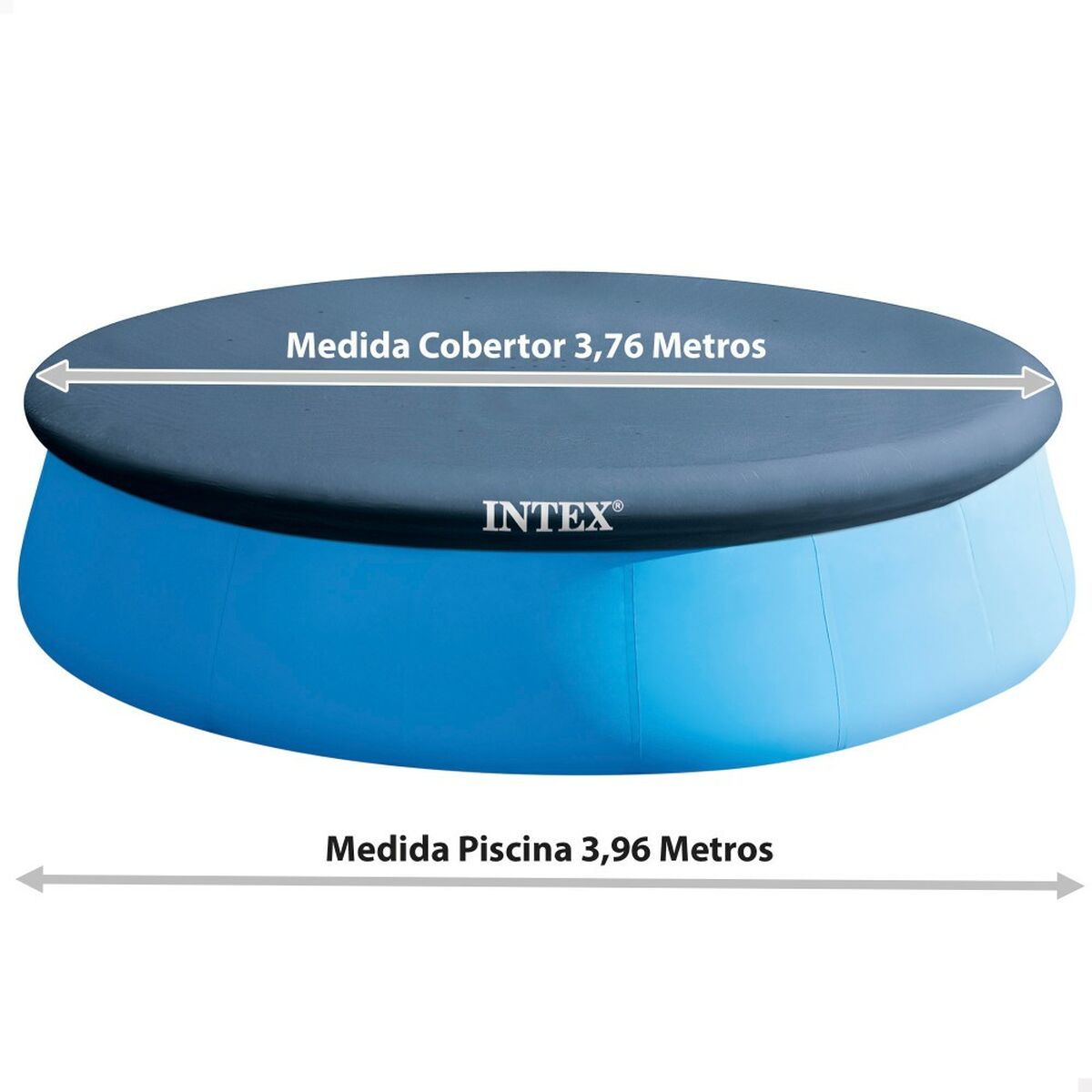 Покрытия для бассейнов Intex Тёмно Синий Ø 396 cm Круглый (4 штук)-2