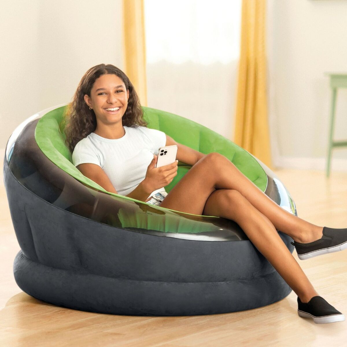 Надувное кресло Intex Empire 112 x 109 x 60 cm Зеленый (3 штук)-3