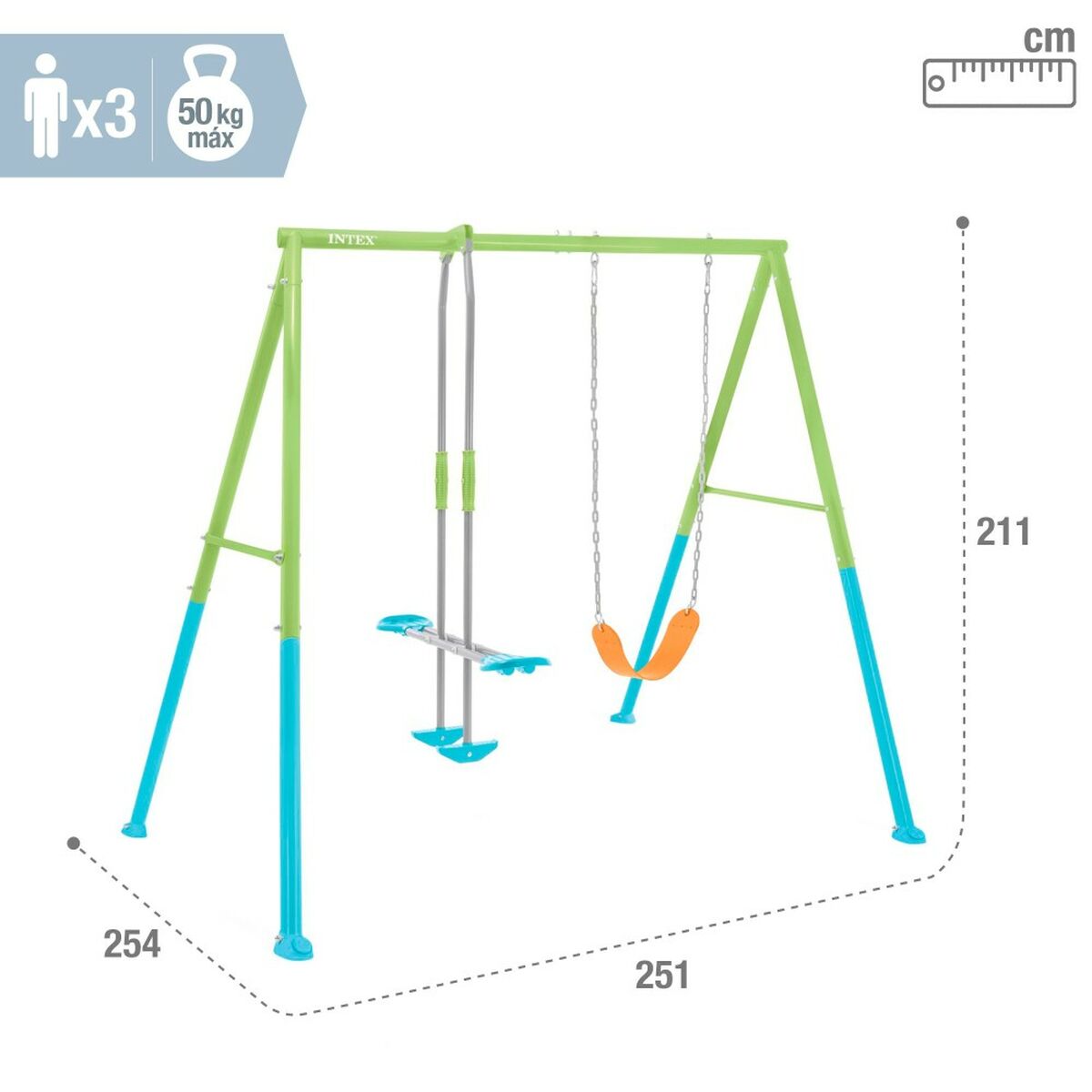 Swing Intex 44120 Balance 251 x 211 x 254 cm-3