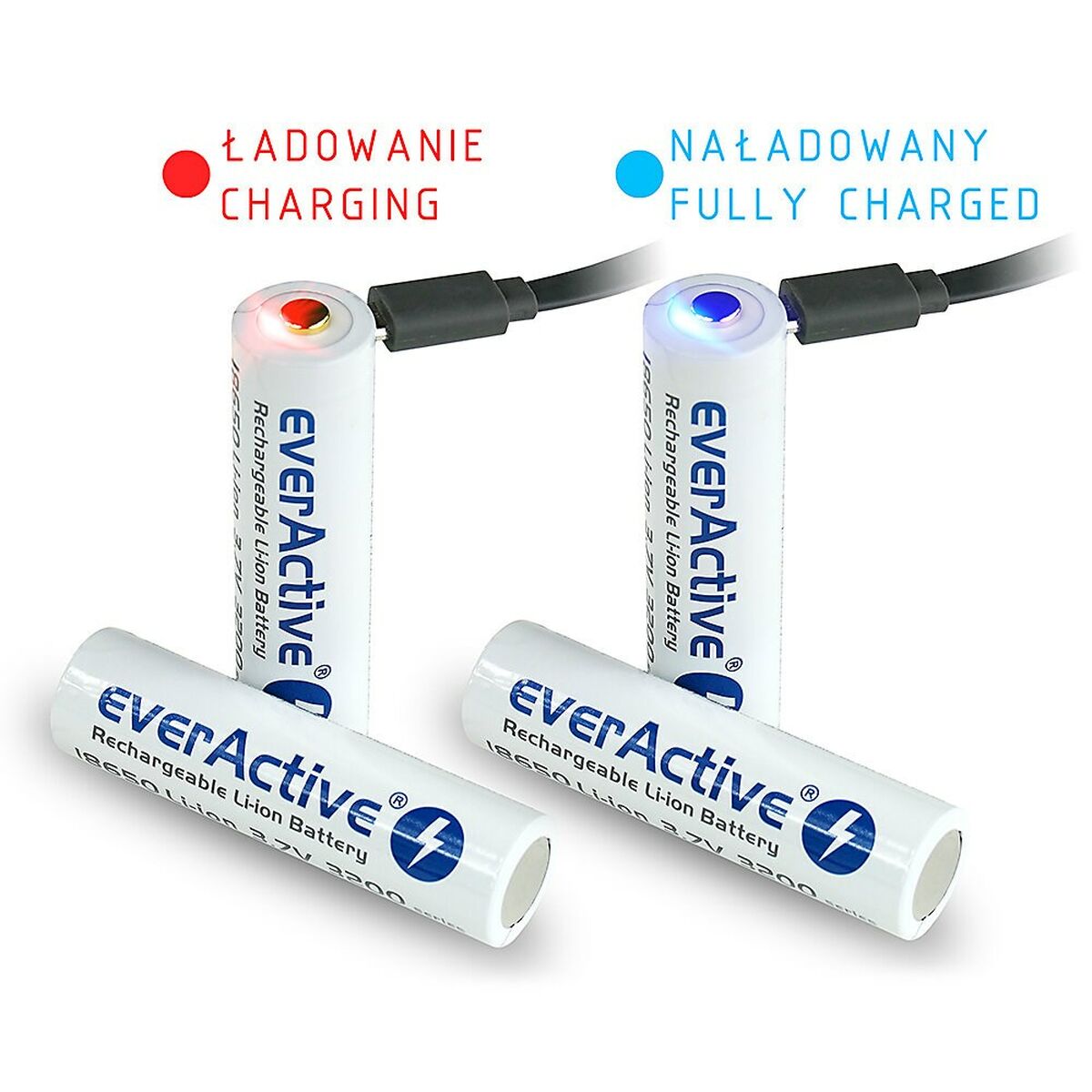 Аккумуляторная батарейка EverActive FWEV1865032MBOX 3200 mAh 3,7 V 18650-5