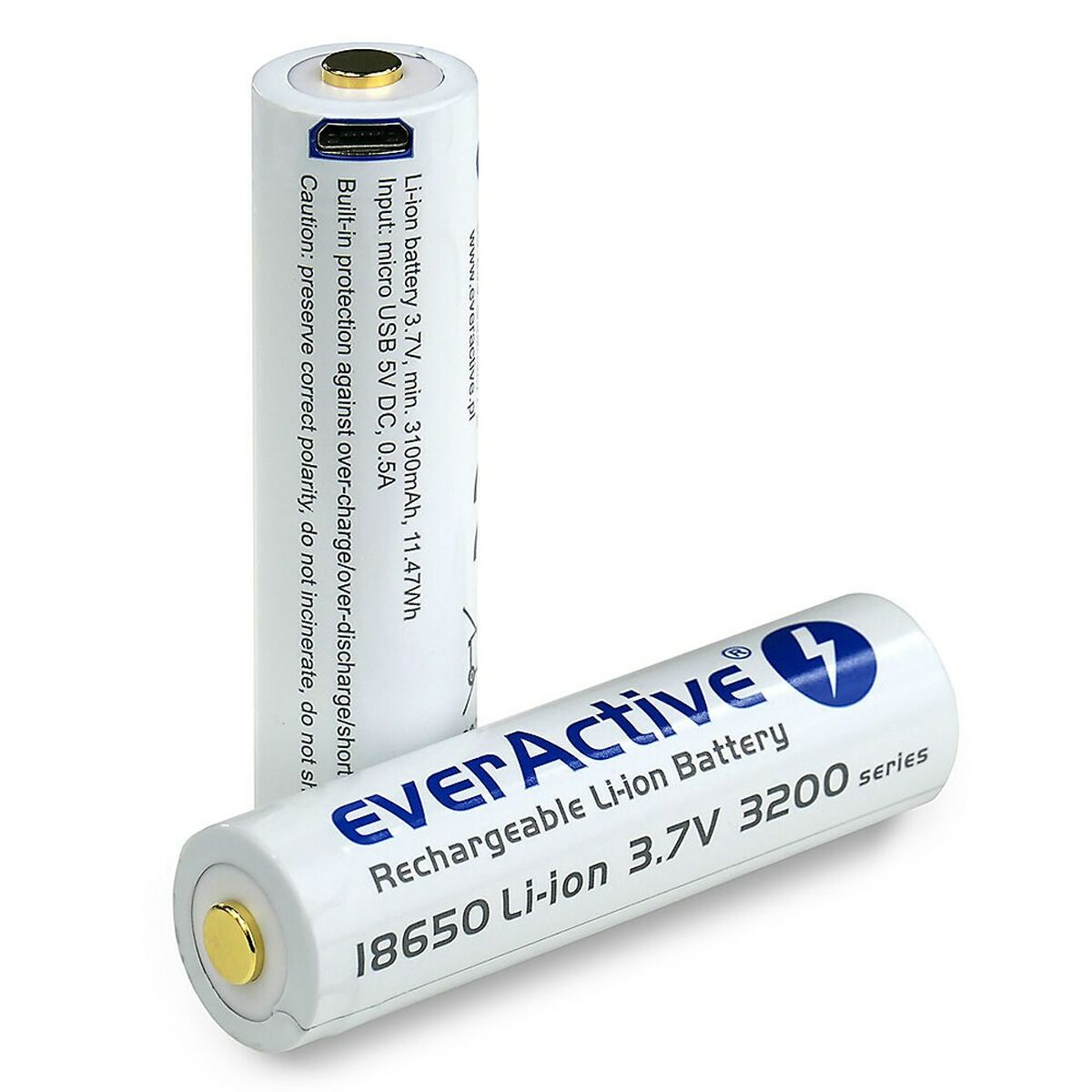 Аккумуляторная батарейка EverActive FWEV1865032MBOX 3200 mAh 3,7 V 18650-8