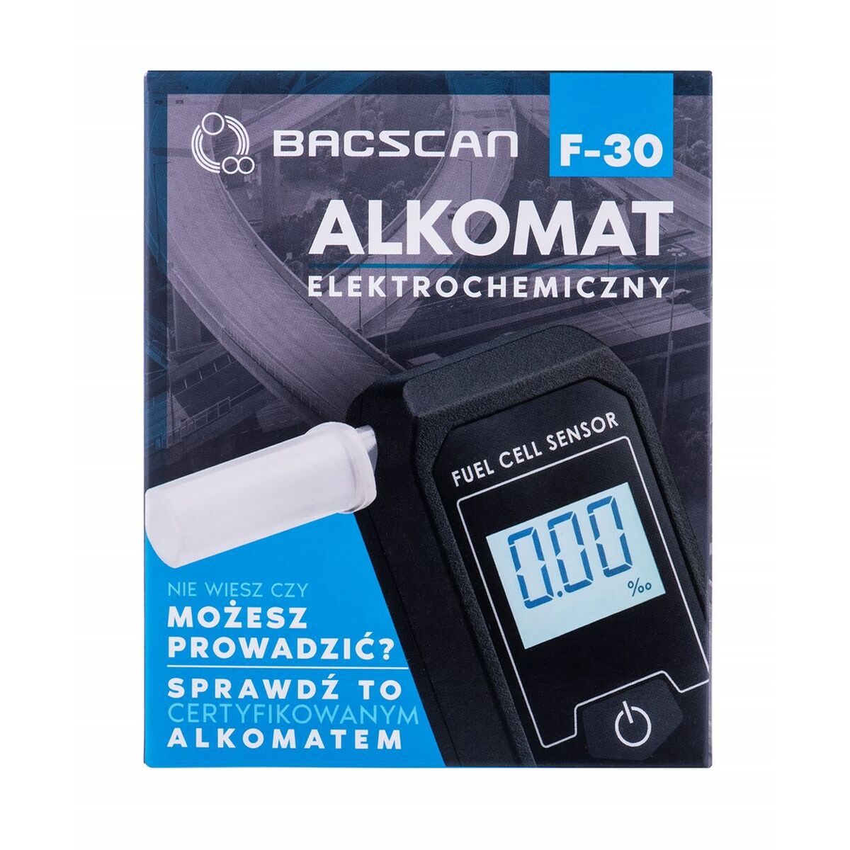 Цифровой алкотестер Bacscan BACSCAN F-30 Чёрный 2 Предметы-5