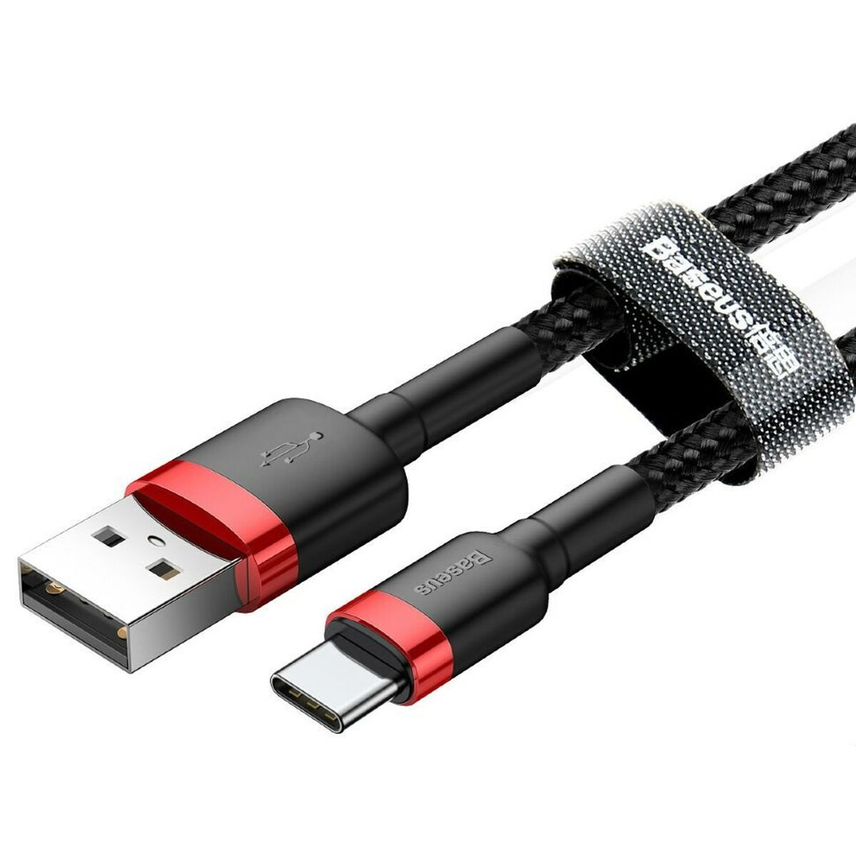 Кабель USB A — USB C Baseus Cafule Чёрный 2 m-5