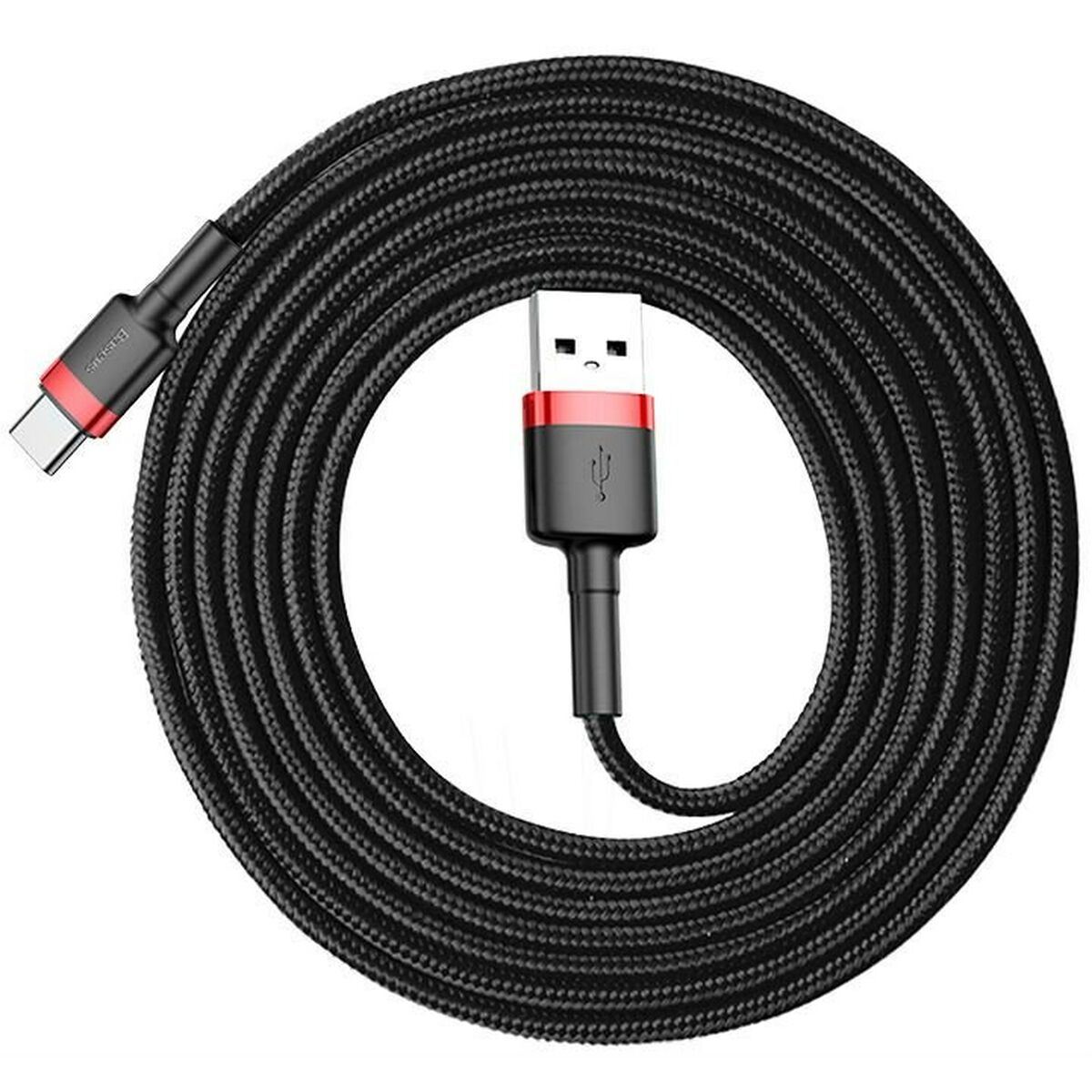 Кабель USB A — USB C Baseus Cafule Чёрный 2 m-8