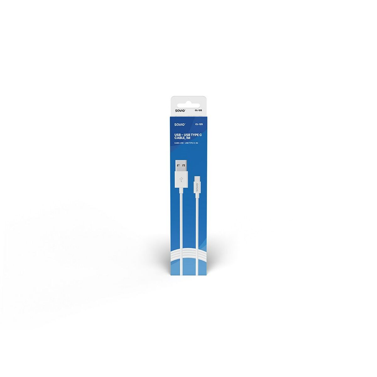 Cavo USB A - USB C Savio CL-125 Bianco 1 m-3