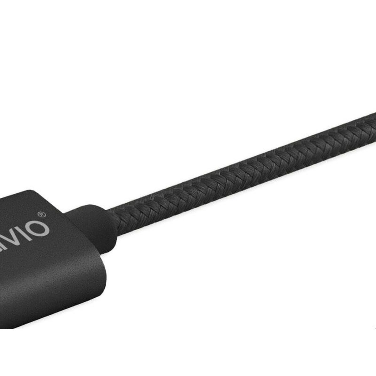 Універсальний кабель USB-MicroUSB/USB C Savio CL-128 Чорний 1 m-8