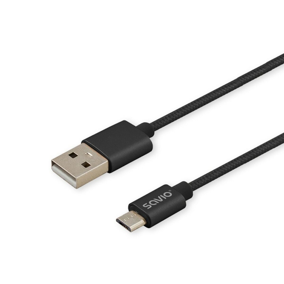 Кабель USB A - USB C Savio CL-129 Чорний 2 m-5