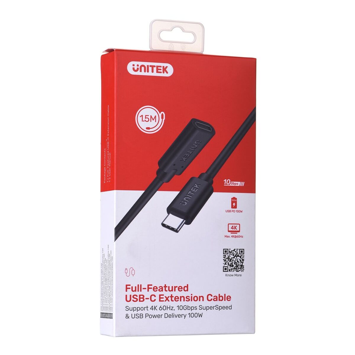 Кабель USB C Unitek C14086BK-1.5M 1,5 m Чёрный-2