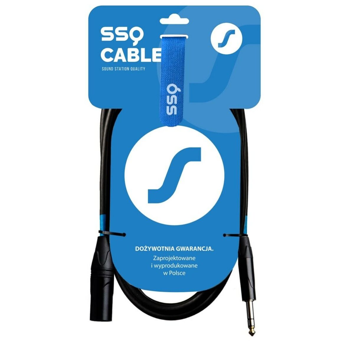 Кабель Jack Sound station quality (SSQ) SS-1461 Чёрный 2 m-2