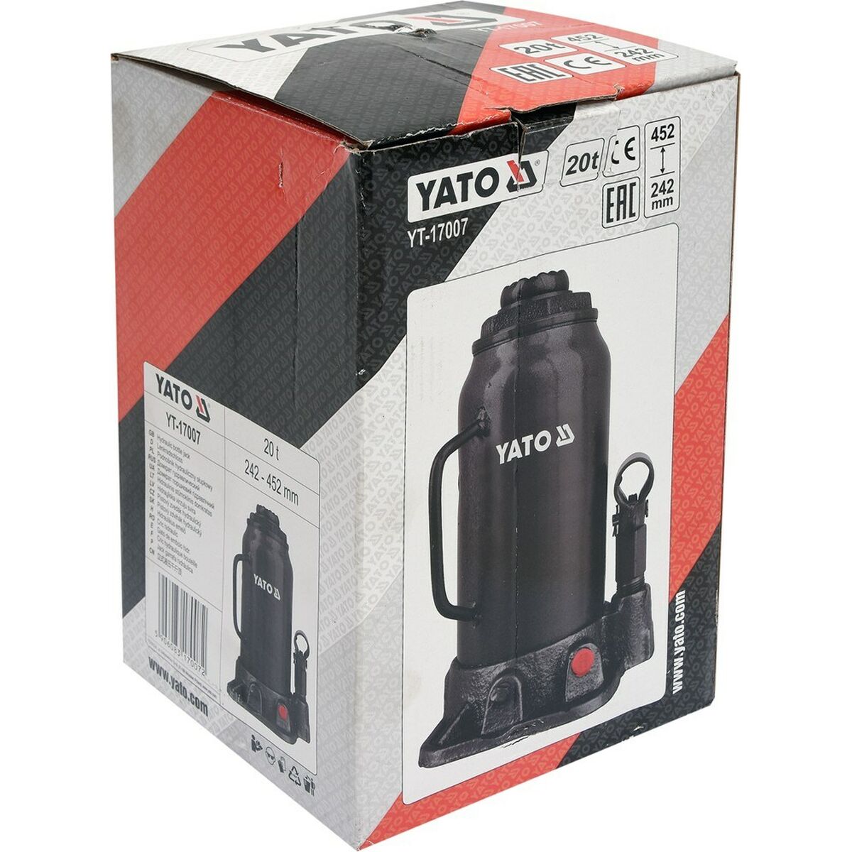 Подъемный домкрат Yato YT-17007-3