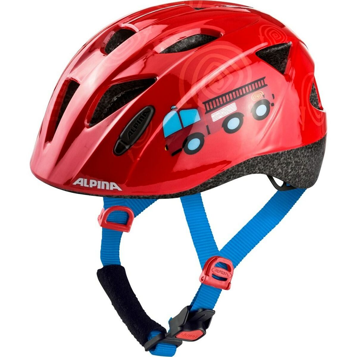 Взрослый велошлем Alpina Ximo Синий Красный Набивной 49-54 cm-4