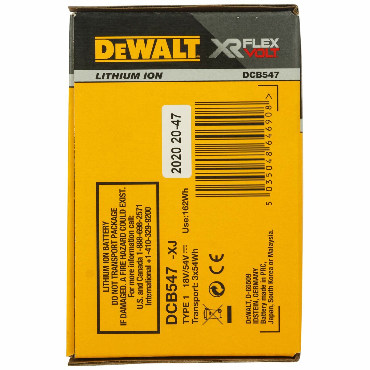Литиевый аккумулятор Dewalt DCB547-XJ 9 Ah 18 V-2