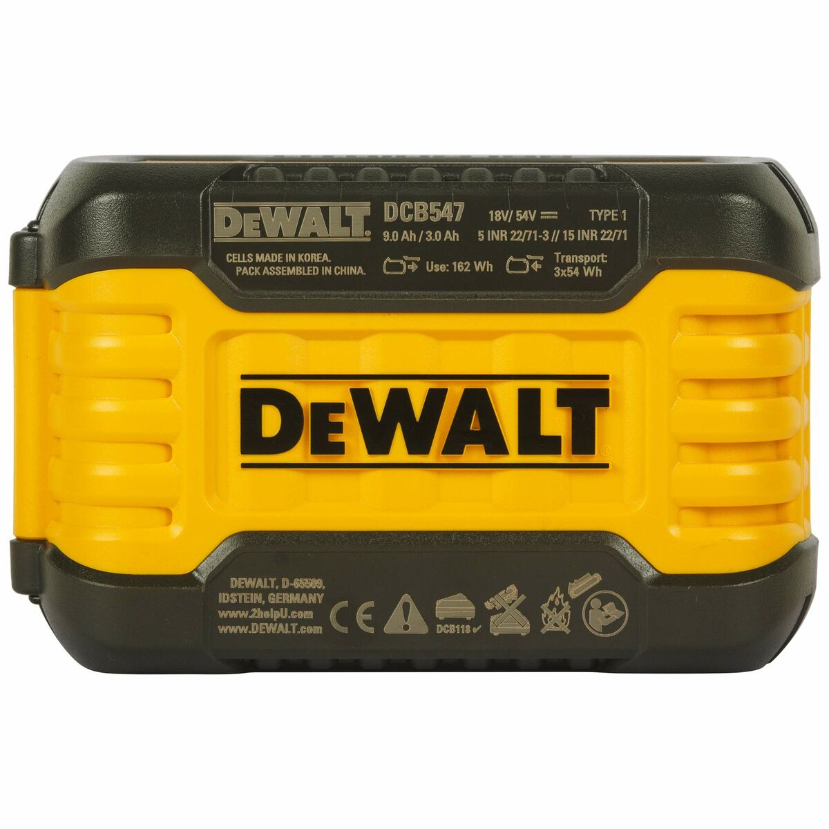 Литиевый аккумулятор Dewalt DCB547-XJ 9 Ah 18 V-5