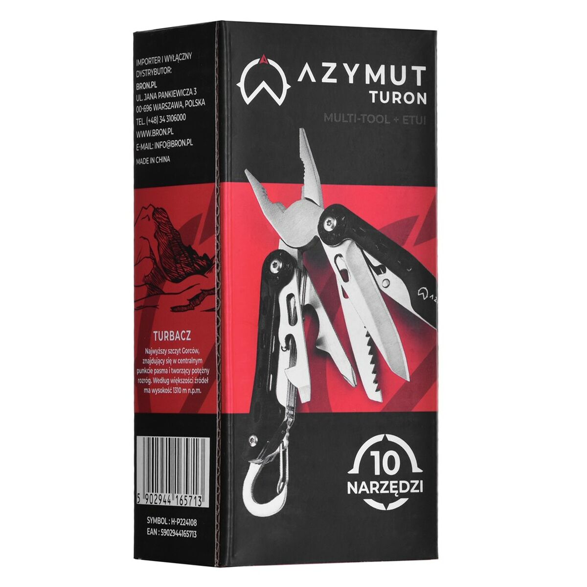 Mногофункциональный Azymut H-P224108 Чёрный Сталь-2