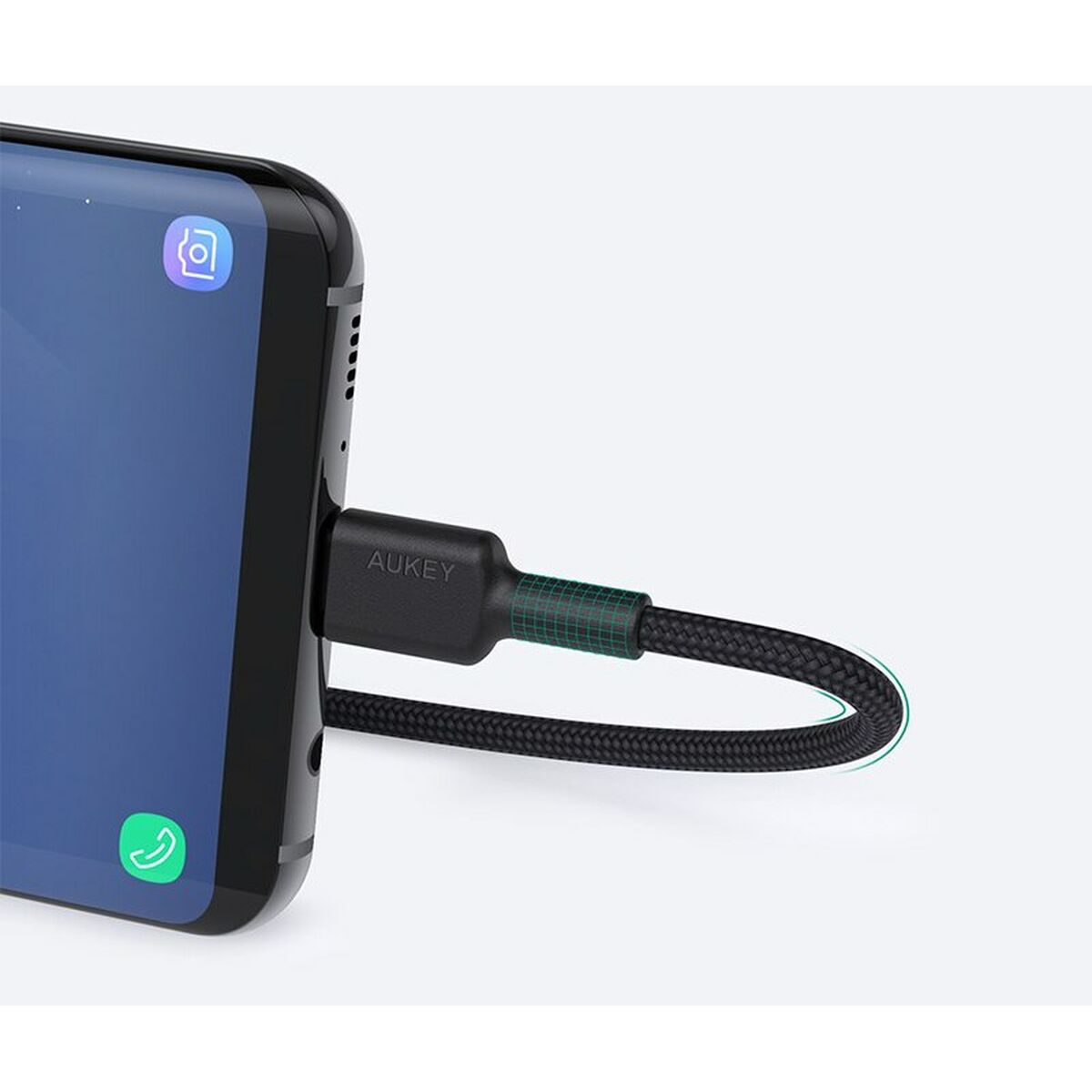 Кабель USB—Lightning Aukey CB-CD30 Чёрный 90 cm-2