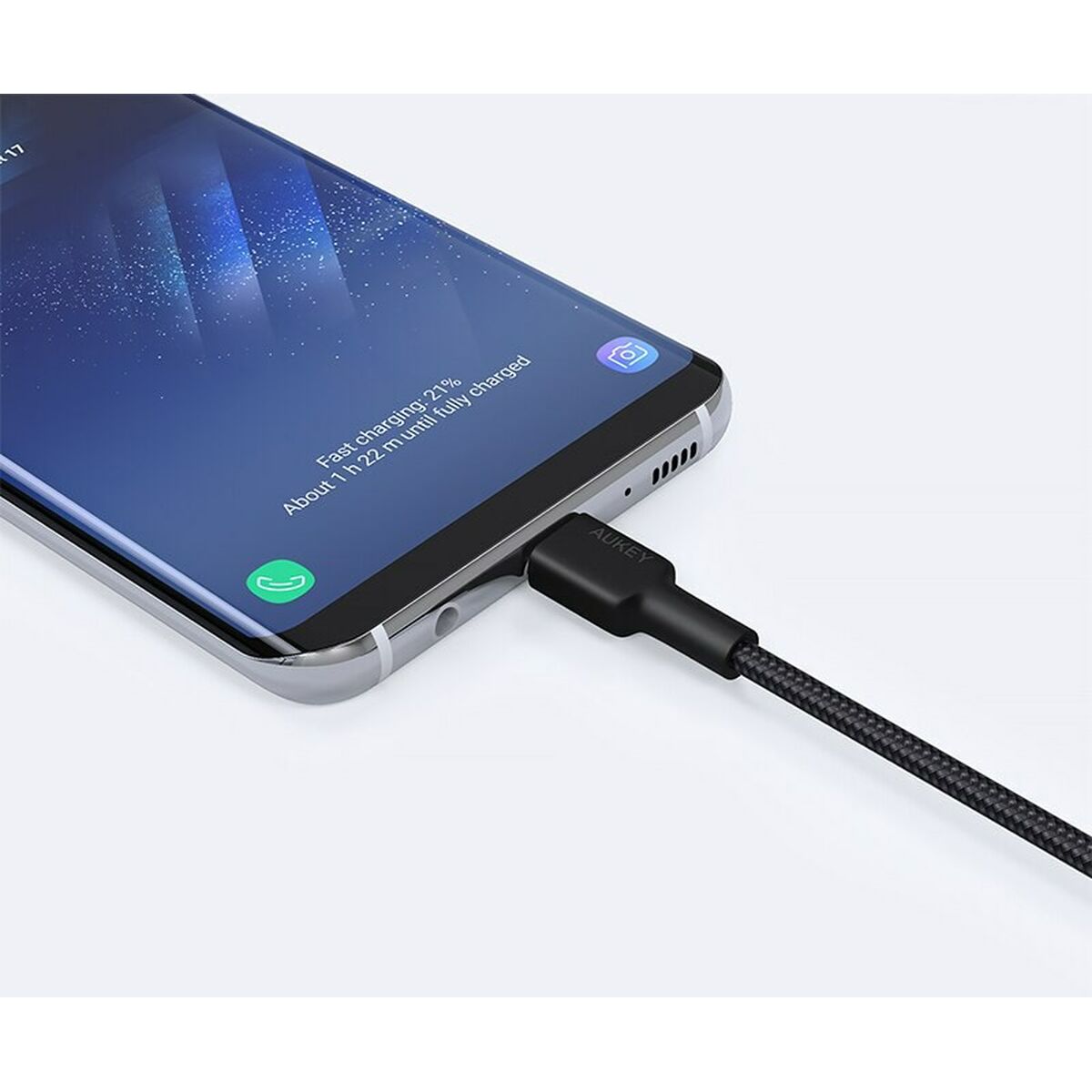 Кабель USB—Lightning Aukey CB-CD30 Чёрный 90 cm-3