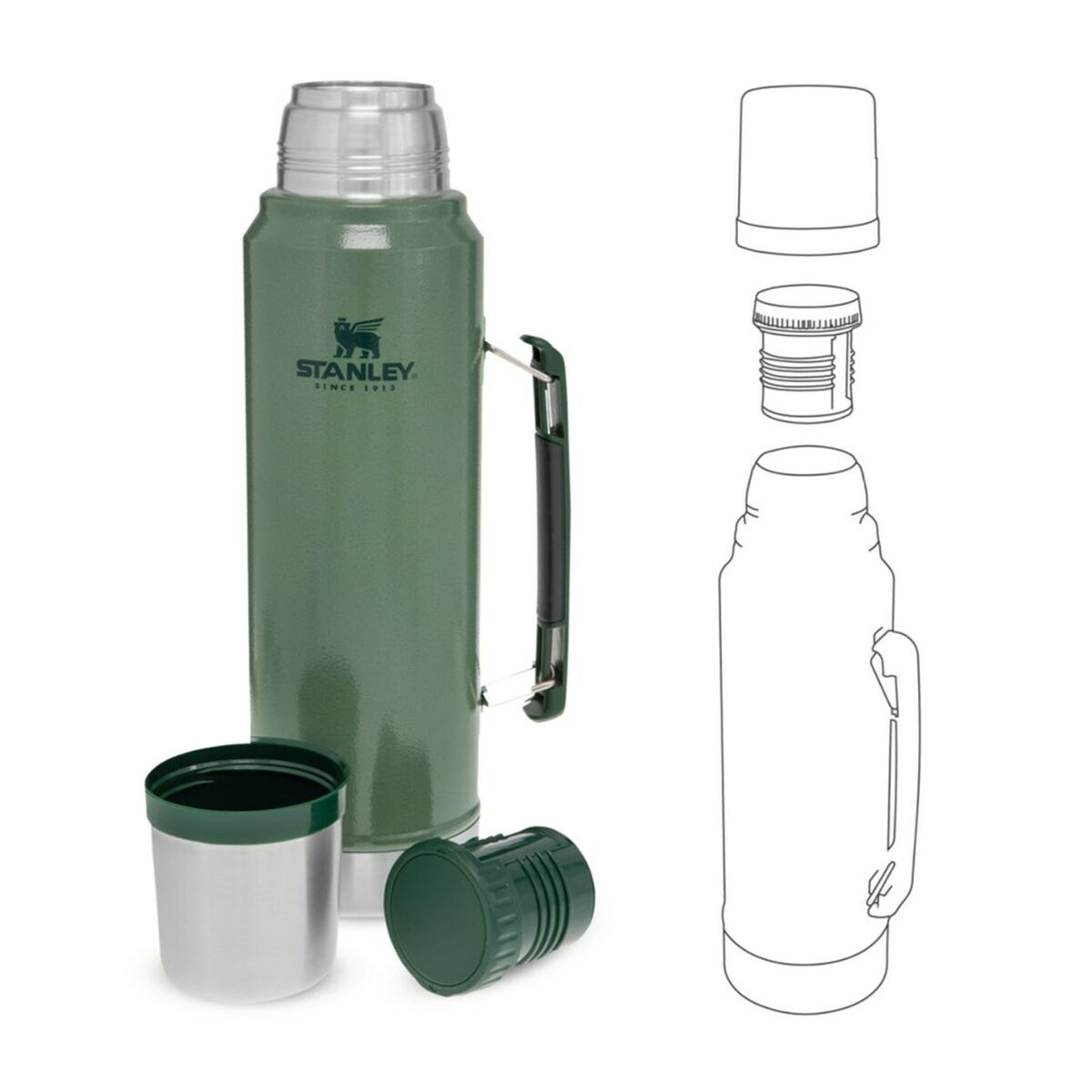 Tepmoc Stanley 10-08266-001 Зеленый Нержавеющая сталь 1 L-4