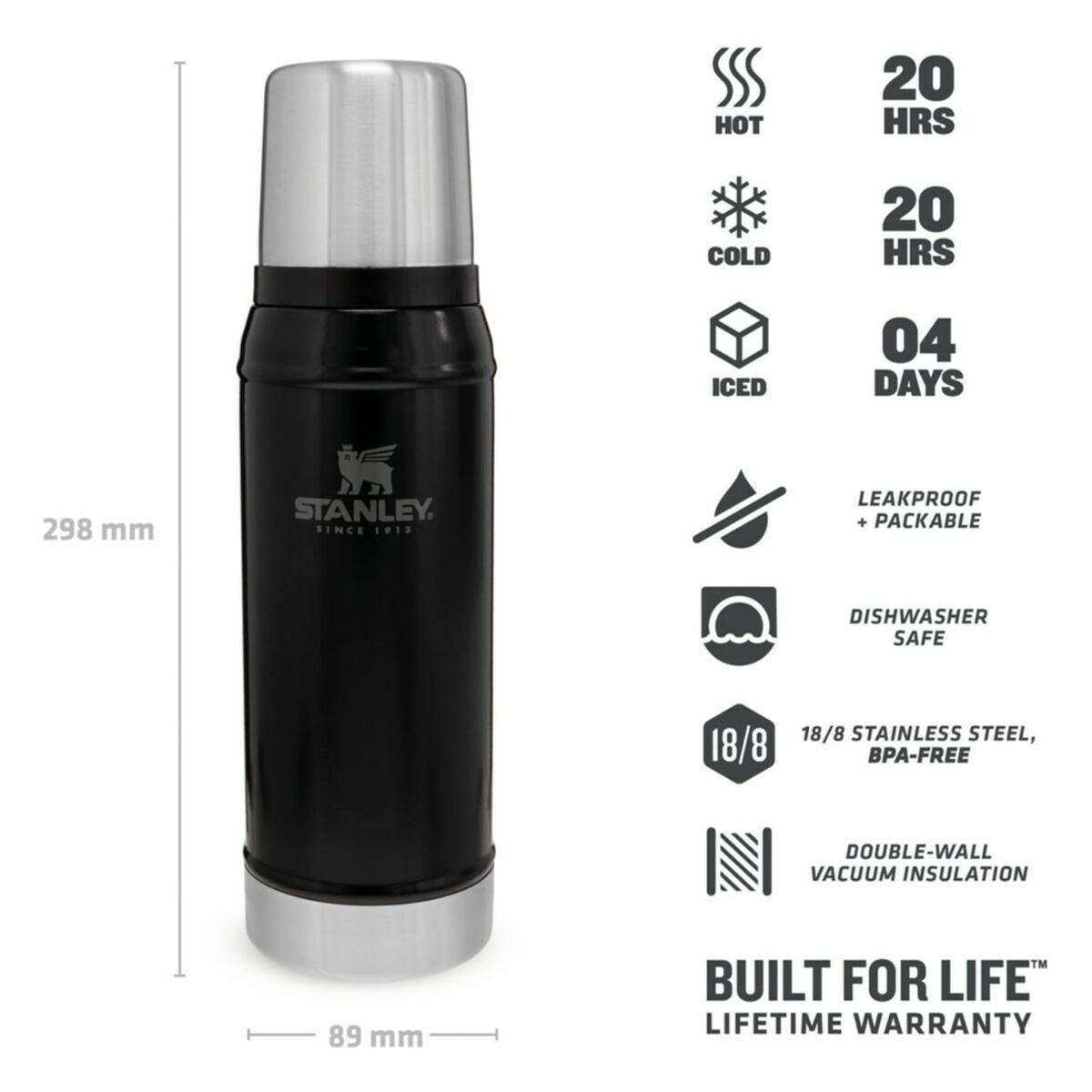 Tepmoc Stanley 10-01612-028 Чёрный Нержавеющая сталь 750 ml-3