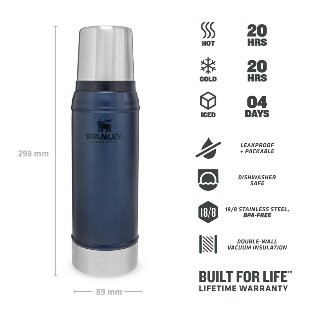 Tepmoc Stanley 10-01612-041 Синий Нержавеющая сталь 750 ml-3