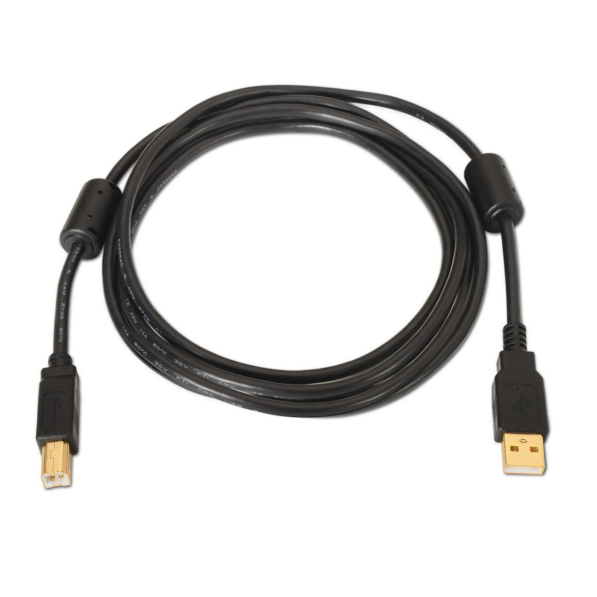 Кабель USB 2.0 A — USB B Aisens A101-0010 Чёрный 3 m-2
