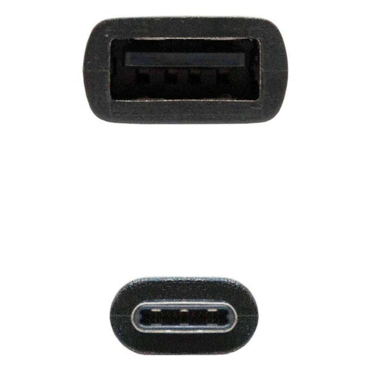 USB 2.0-кабель NANOCABLE USB 2.0, 0.15m Чёрный (1 штук)-2