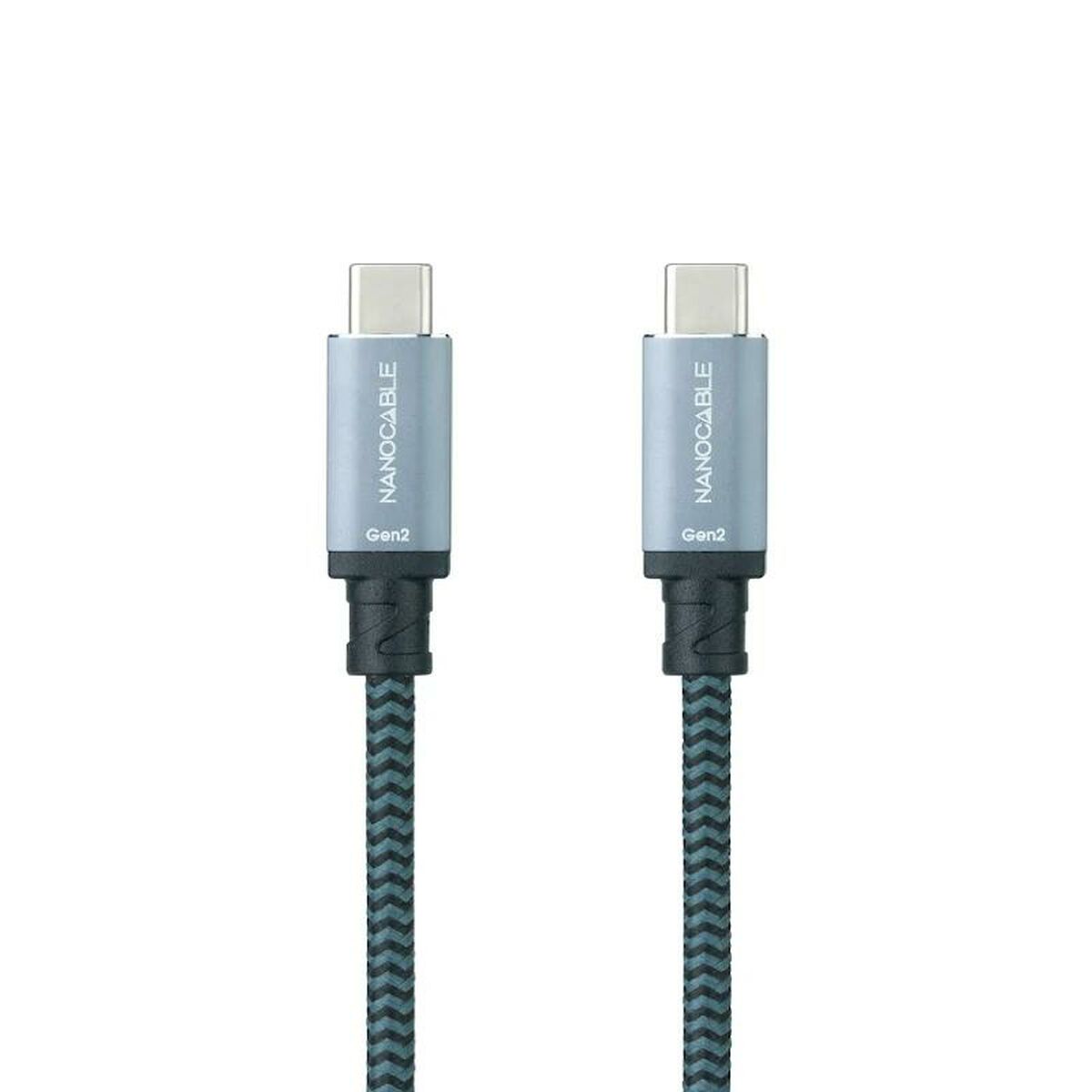 USB-C-кабель NANOCABLE 10.01.4101-COMB Зеленый 1 m (1 штук)-2