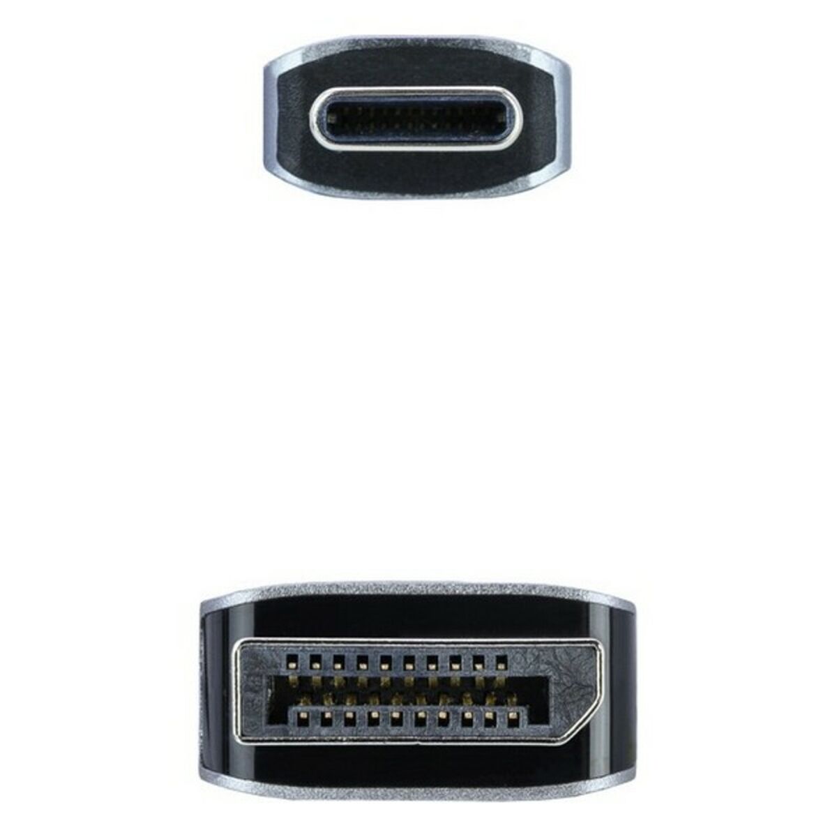 Адаптер USB-C—DisplayPort NANOCABLE 10.15.5002 Чёрный-3