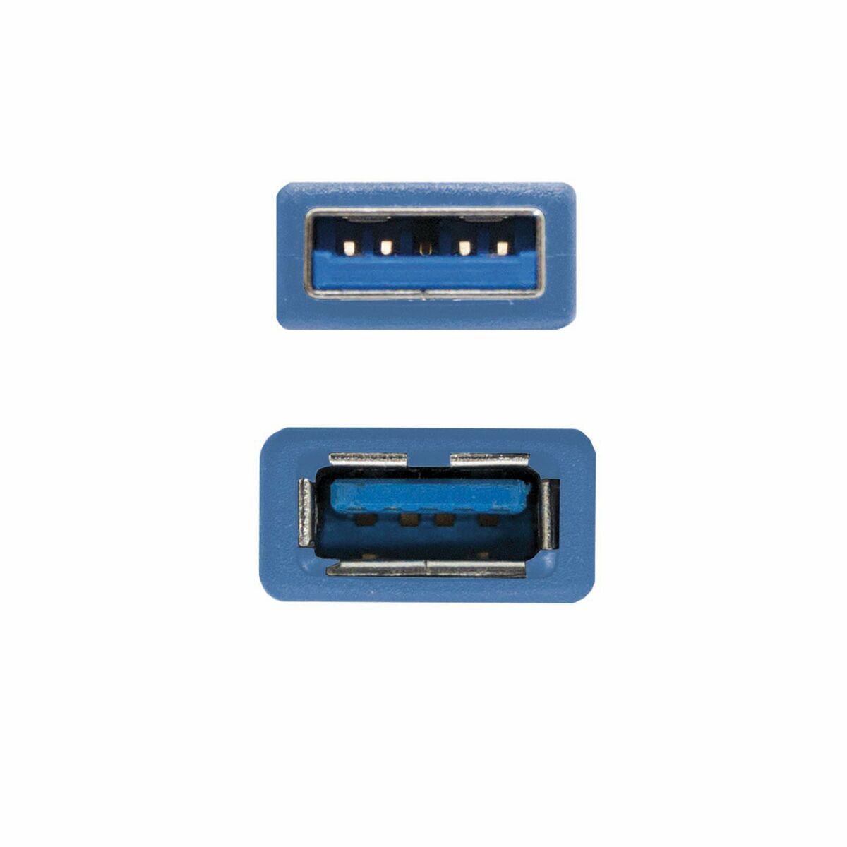 Удлинительный USB-кабель NANOCABLE 10.01.0902-BL 2 m Синий (1 штук)-3