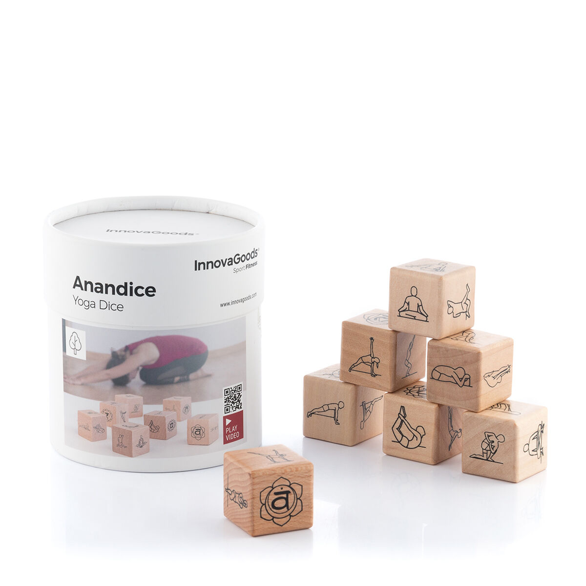 Набор кубиков с йогой Anandice InnovaGoods 7 штук-4