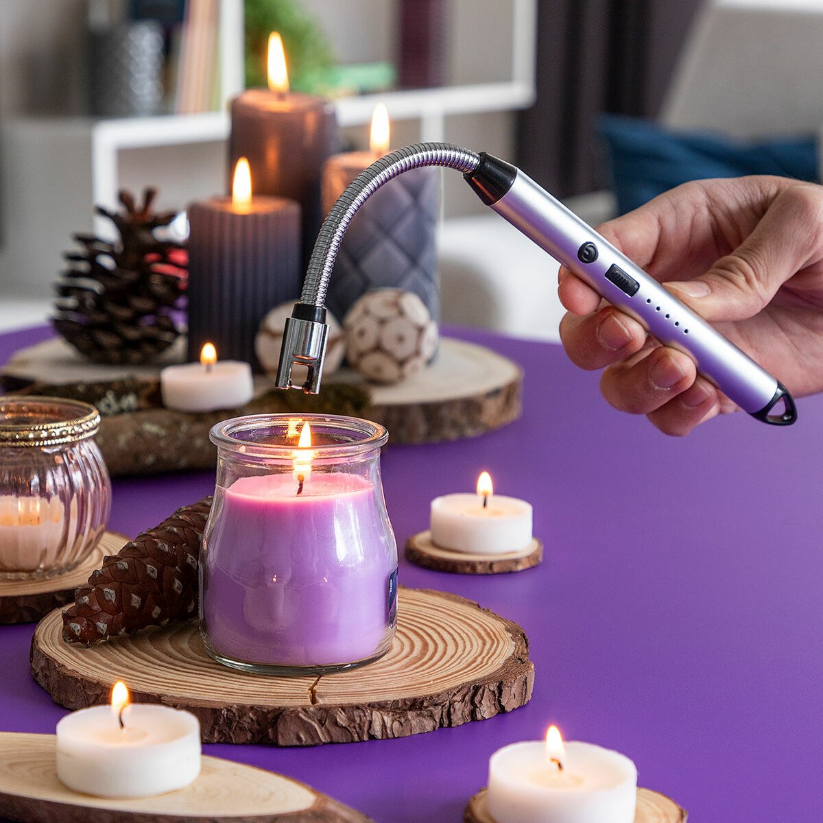 Аккумуляторная и гибкая электрическая зажигалка Eflecther InnovaGoods-3
