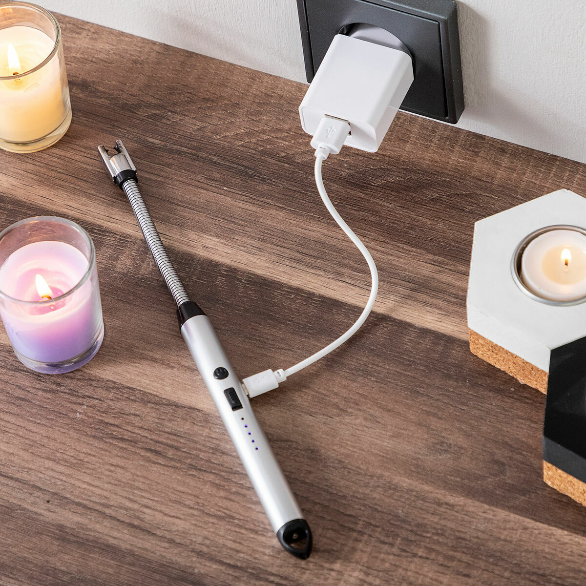 Аккумуляторная и гибкая электрическая зажигалка Eflecther InnovaGoods-7