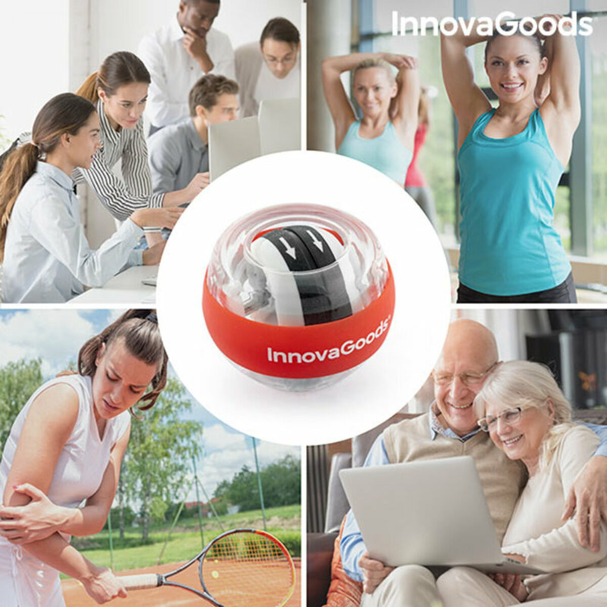 Гироскопический тренировочный мяч Spyrball InnovaGoods (Пересмотрено A)-5