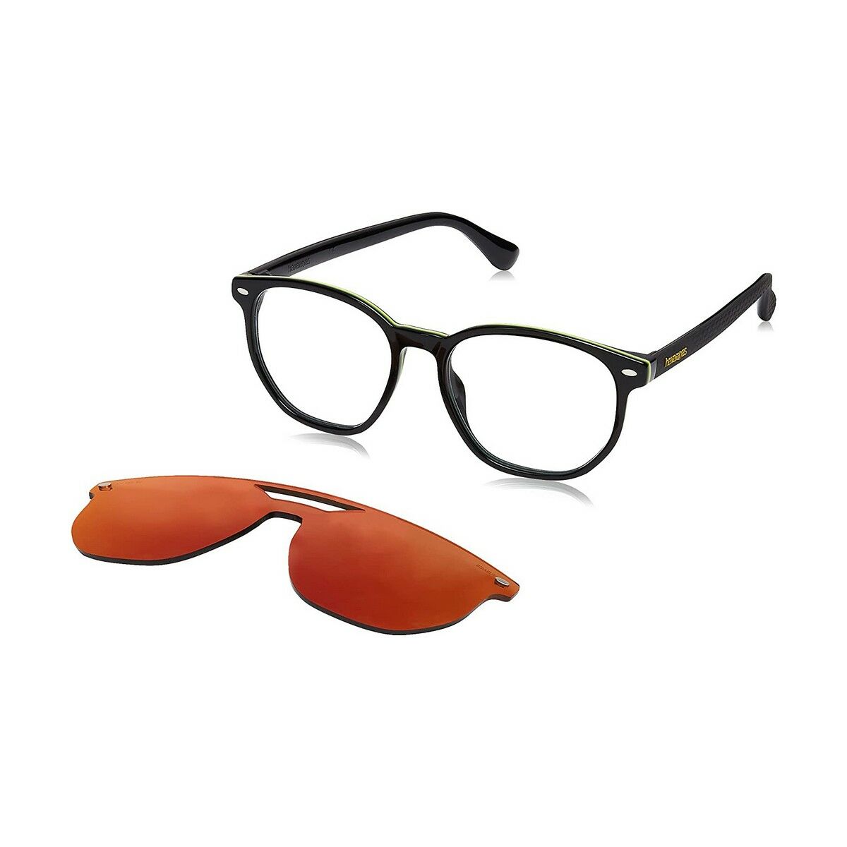 Мужская Оправа для очков Havaianas UBATUBA-CS-807-UZ Чёрный Красный Ø 51 mm-5